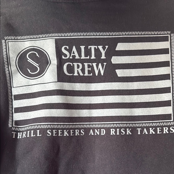 Salty Crew Black Hoodie for Men - Picture 5 of 5